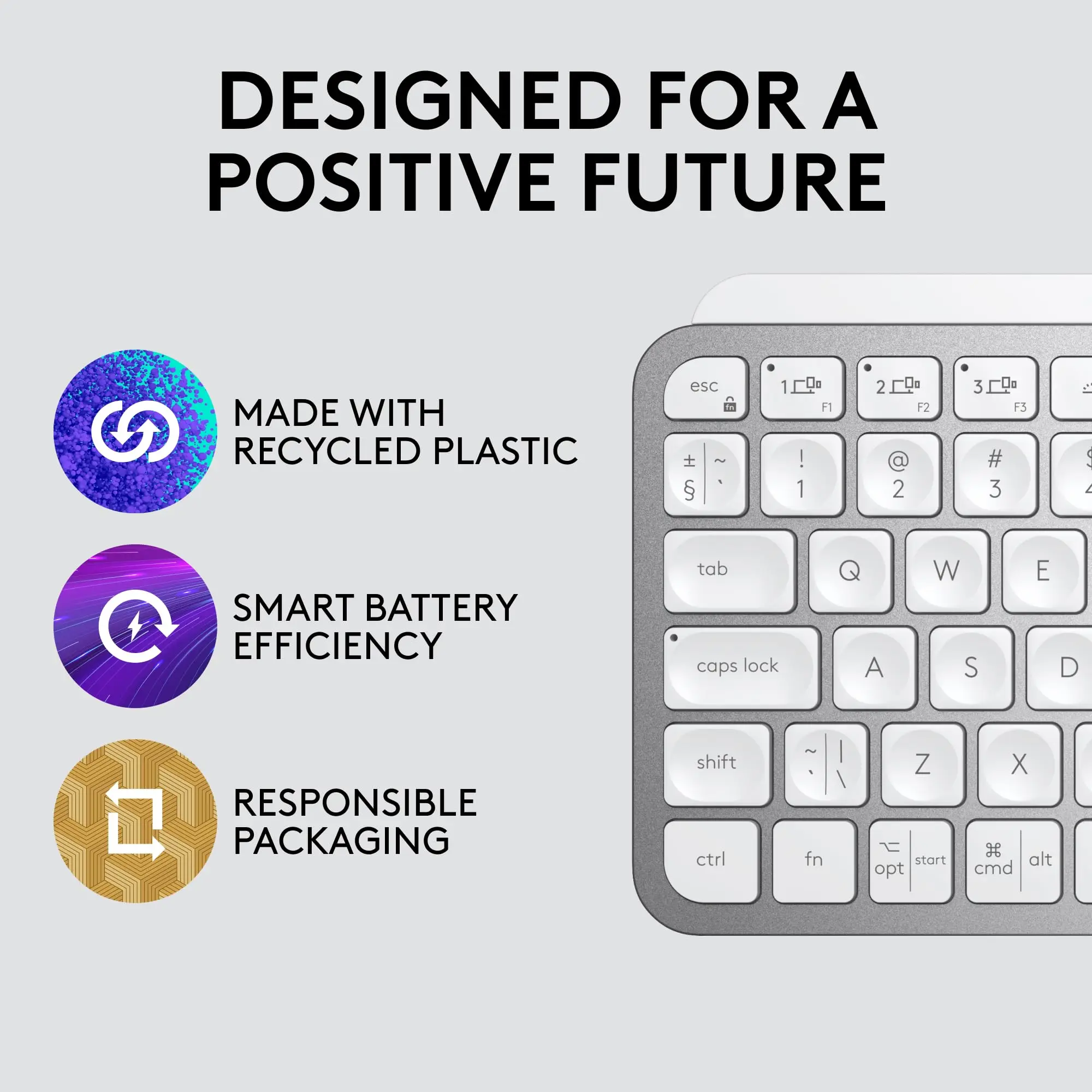 Logitech MX Keys Mini Minimalist Wireless Illuminated Keyboard,, Bluetooth, Backlit, USB-C, Compatible with Apple macOS, Windows - Image 6